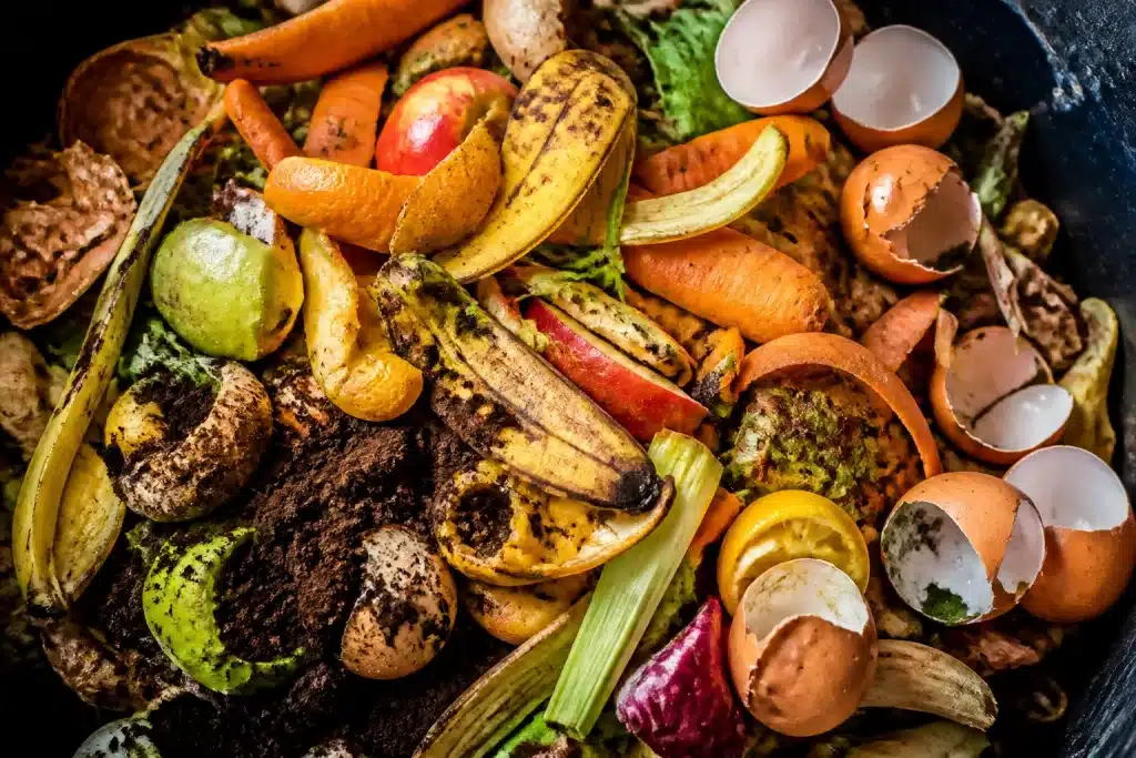 Epluchures fruits legumes marc cafe coquilles oeufs compost
